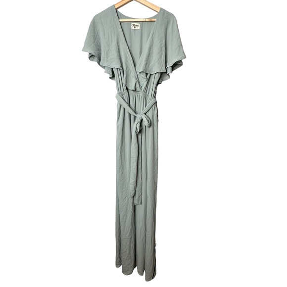 Show Me Your Mumu Audrey Bridesmaid Prom Dress Green Bouquet NEW - Picture 4 of 7